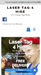 Mobile Screenshot of lasertag4hire.com
